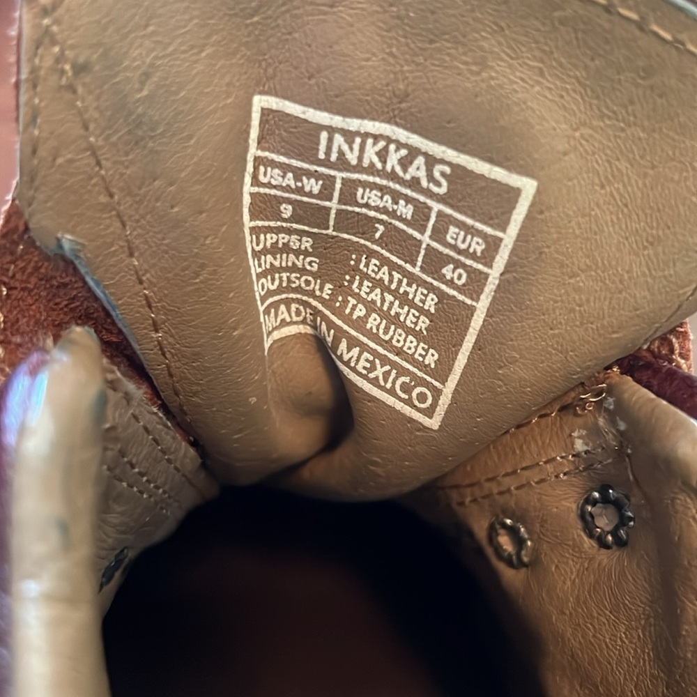 Inkkas handmade leather boots. Unisex. Men’s 7/Women’s 9. - Picture 8 of 8